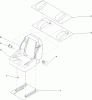 Zerto-Turn Mäher 74266 (Z580-D) - Toro Z Master Mower, 52" TURBO FORCE Side Discharge Deck (SN: 311000001 - 311999999) (2011) Ersatzteile SEAT ASSEMBLY NO. 116-0035