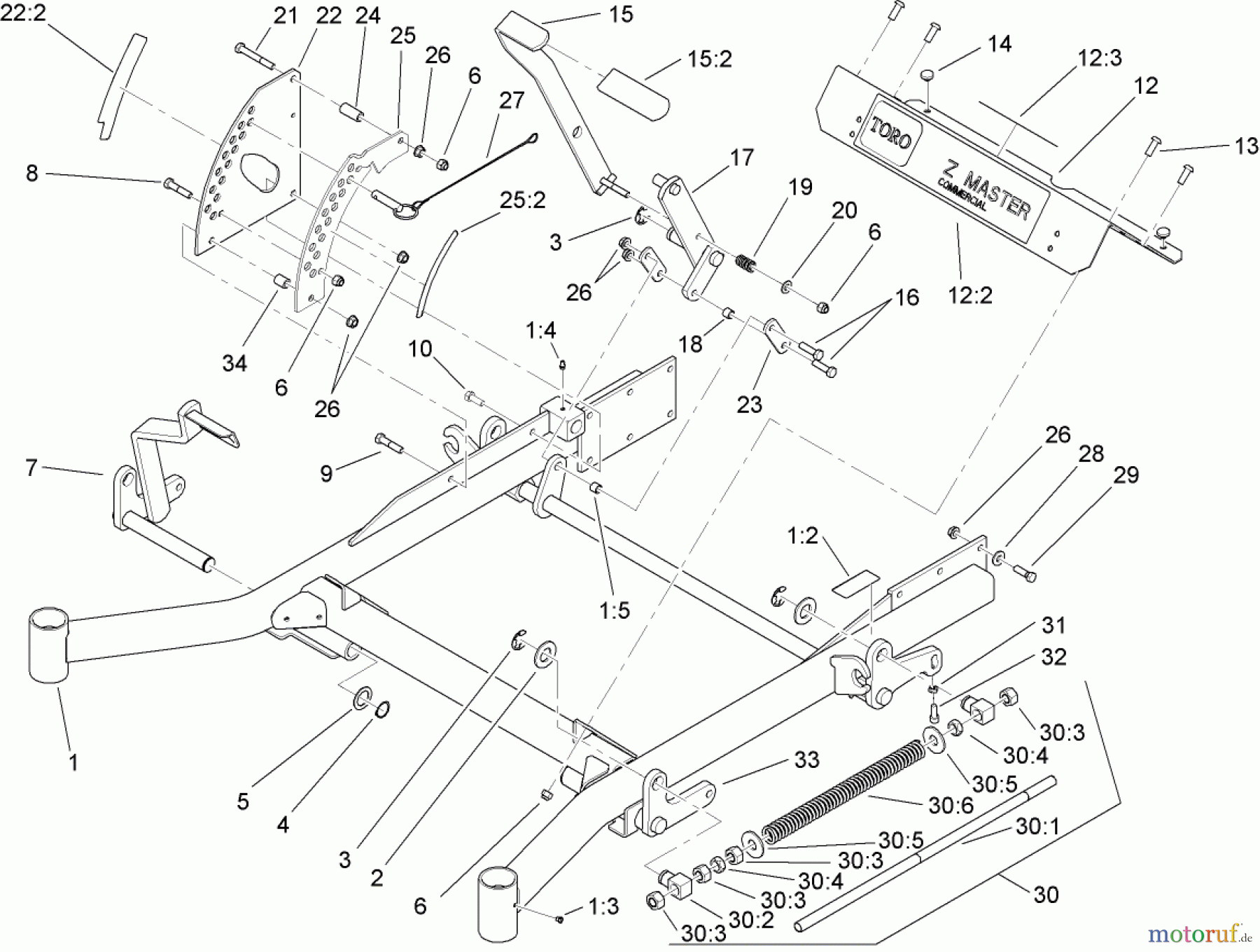  Zerto-Turn Mäher 74266 (Z595-D) - Toro Z Master Mower, 52