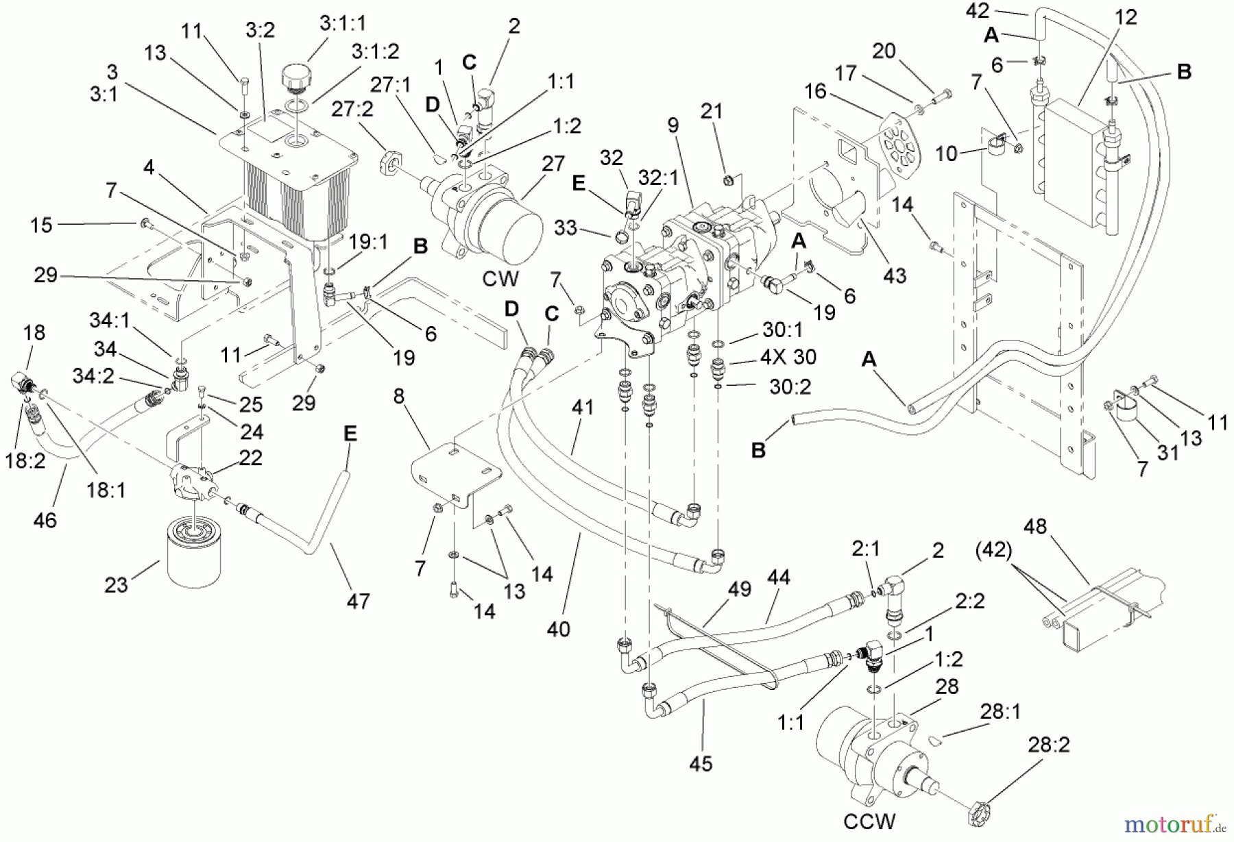  Zerto-Turn Mäher 74266 (Z595-D) - Toro Z Master Mower, 52