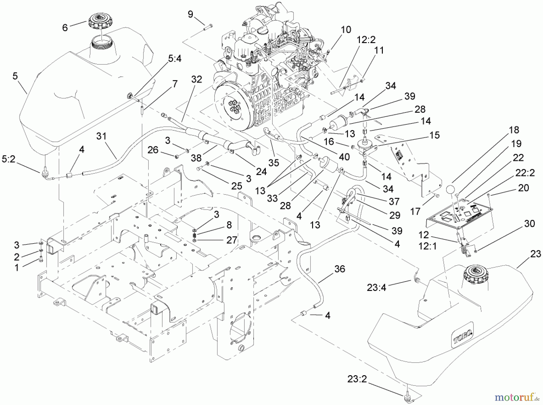  Zerto-Turn Mäher 74266 (Z595-D) - Toro Z Master Mower, 52