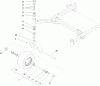 Zerto-Turn Mäher 74267 (Z580-D) - Toro Z Master Mower, 60" TURBO FORCE Side Discharge Deck (SN: 310000001 - 310999999) (2010) Ersatzteile CASTER WHEEL AND FORK ASSEMBLY