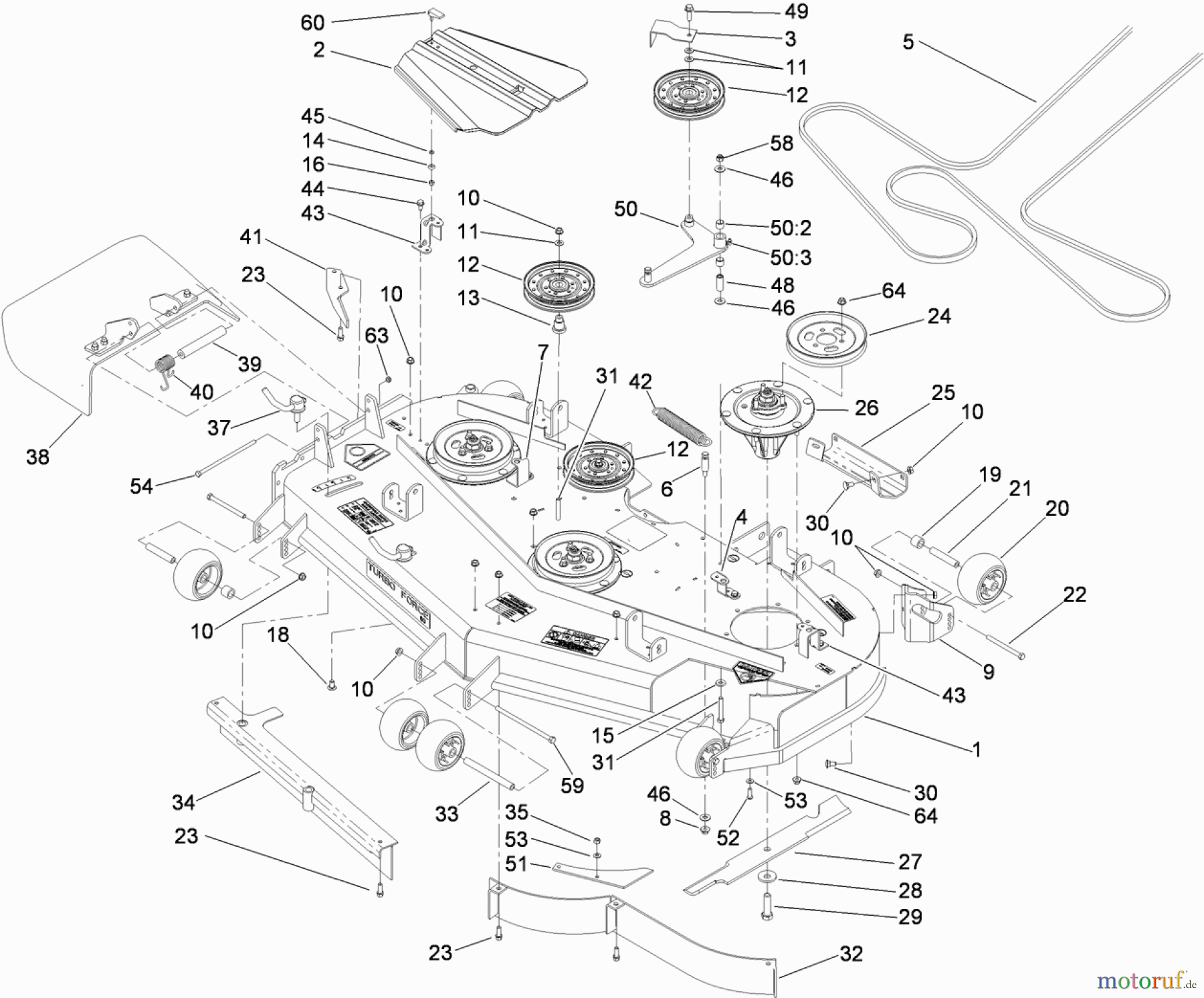 Zerto-Turn Mäher 74267 (Z580-D) - Toro Z Master Mower, 60