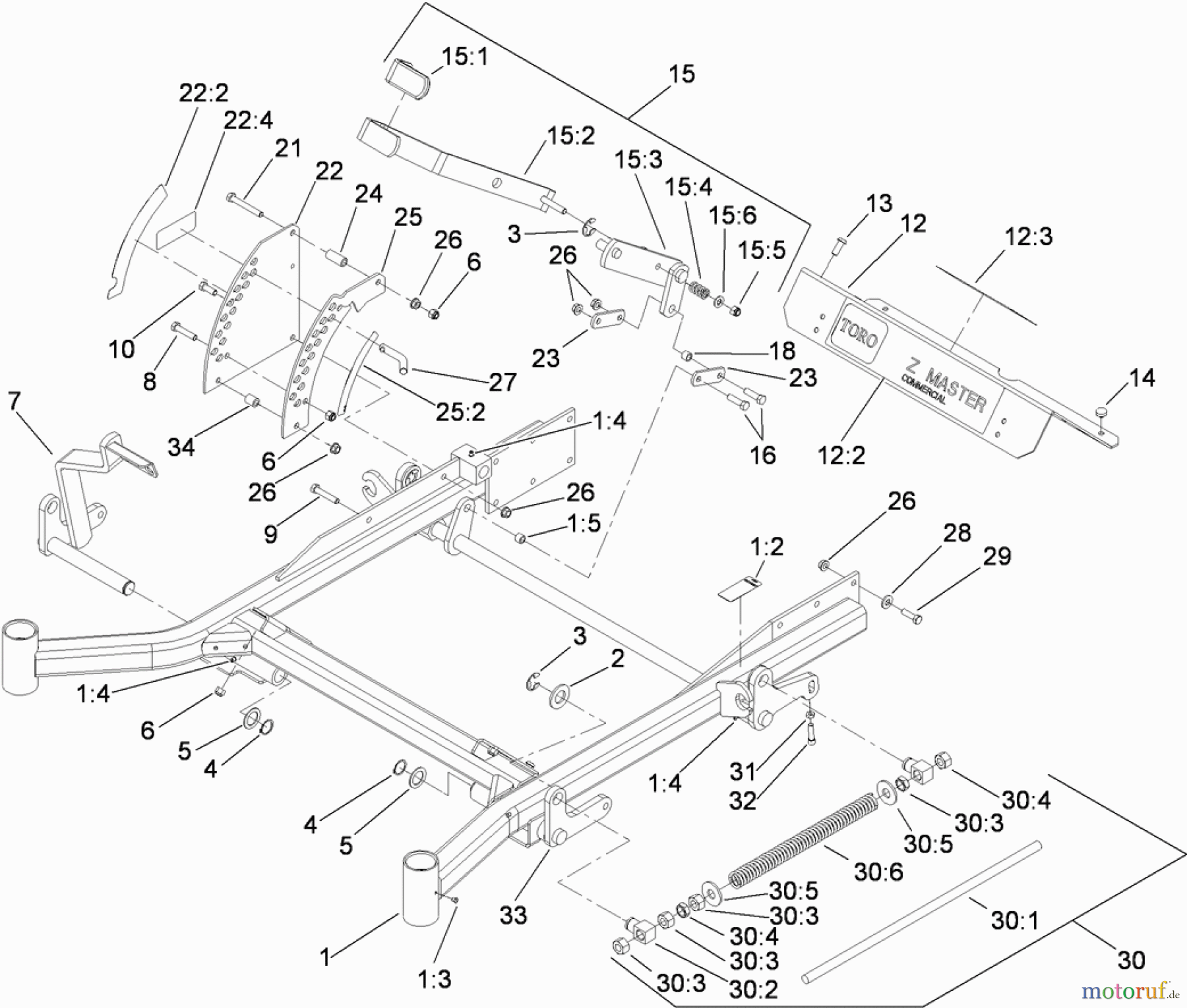  Zerto-Turn Mäher 74267 (Z580-D) - Toro Z Master Mower, 60