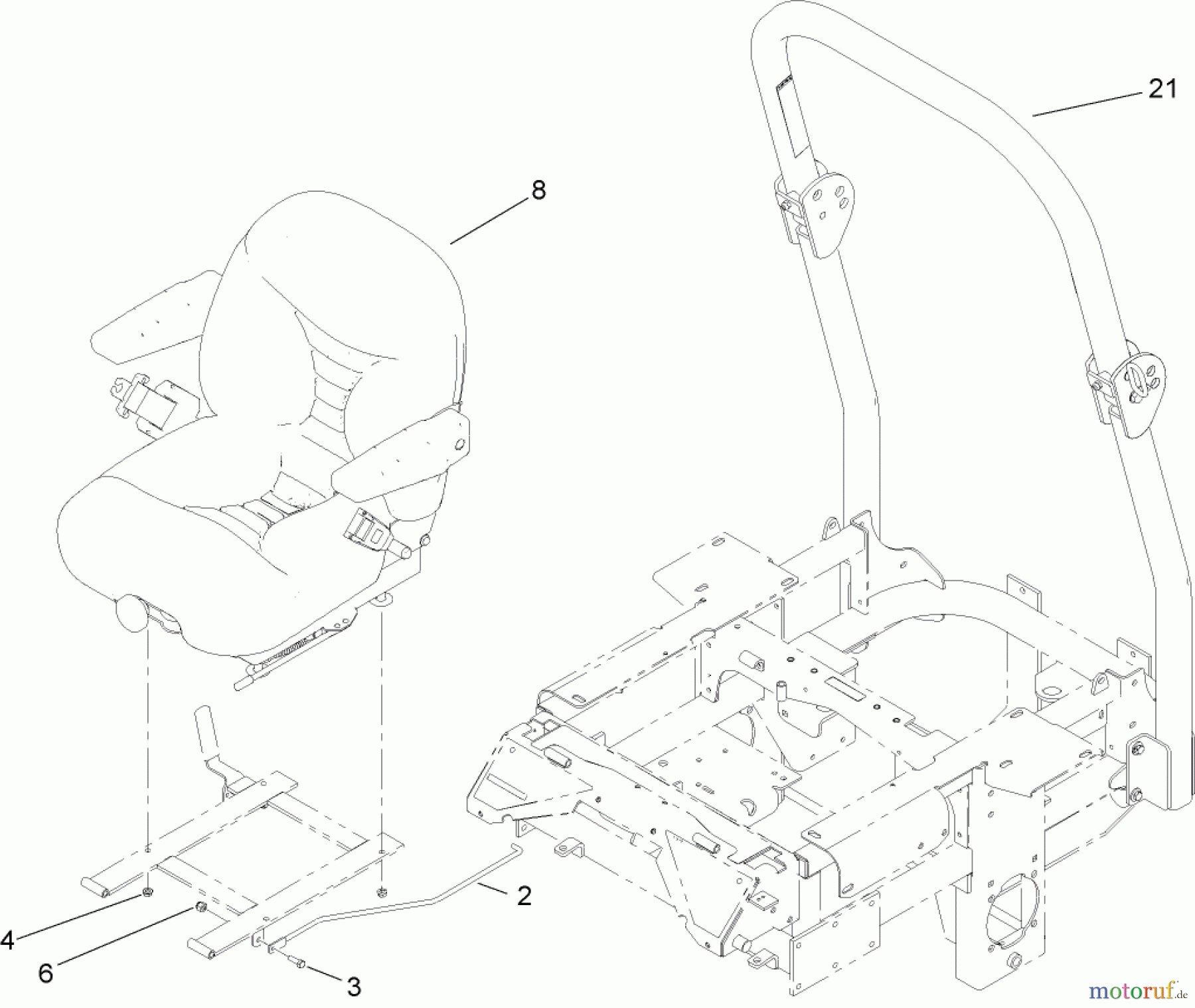  Zerto-Turn Mäher 74267CP (Z580-D) - Toro Z Master Mower, 60