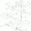 Zerto-Turn Mäher 74268 (Z590-D) - Toro Z Master Mower, 60" TURBO FORCE Side Discharge Deck (SN: 311000001 - 311999999) (2011) Ersatzteile CASTER WHEEL AND Z STAND ASSEMBLY