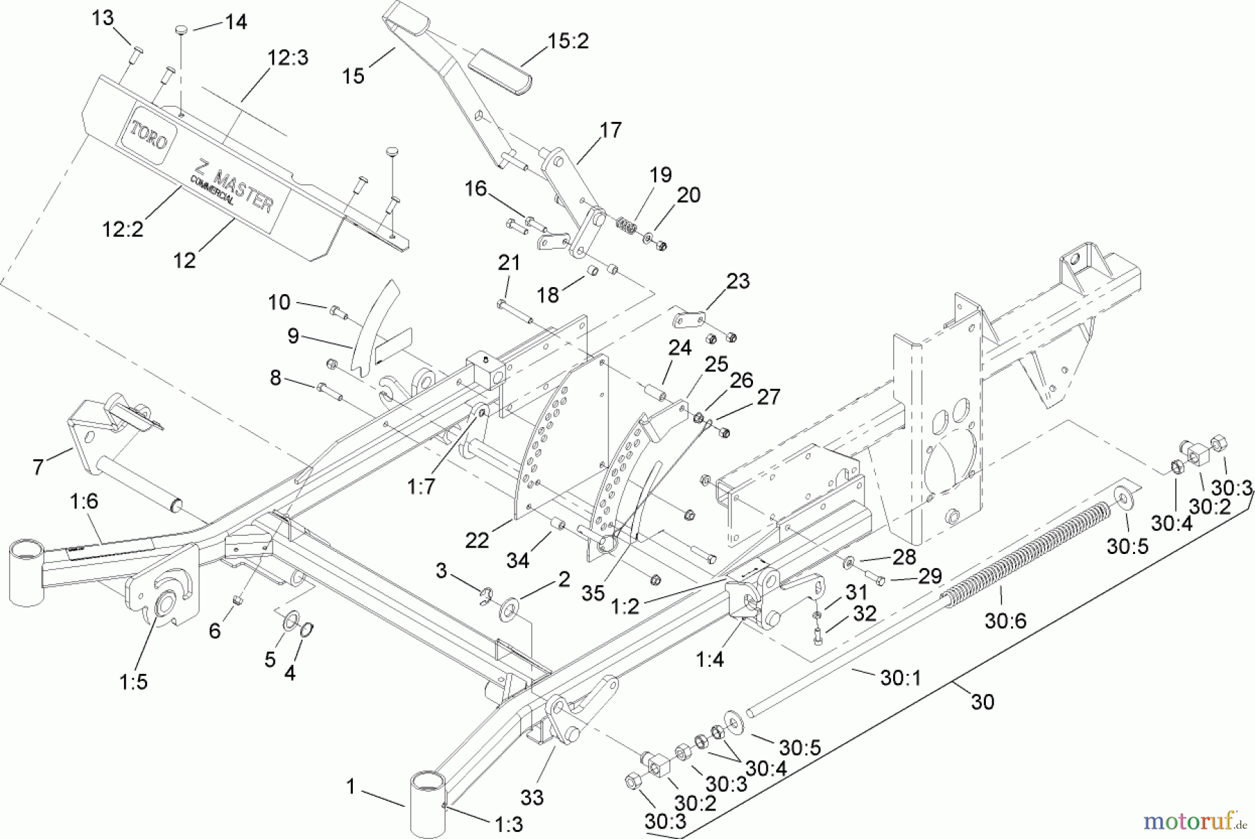  Zerto-Turn Mäher 74268 (Z597-D) - Toro Z Master Mower, 60