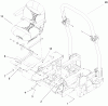 Zerto-Turn Mäher 74268TE (Z597-D) - Toro Z Master Mower, 152cm TURBO FORCE Side Discharge Deck (SN: 250000001 - 250999999) (2005) Ersatzteile SEAT AND ROLL-OVER PROTECTION SYSTEM ASSEMBLY