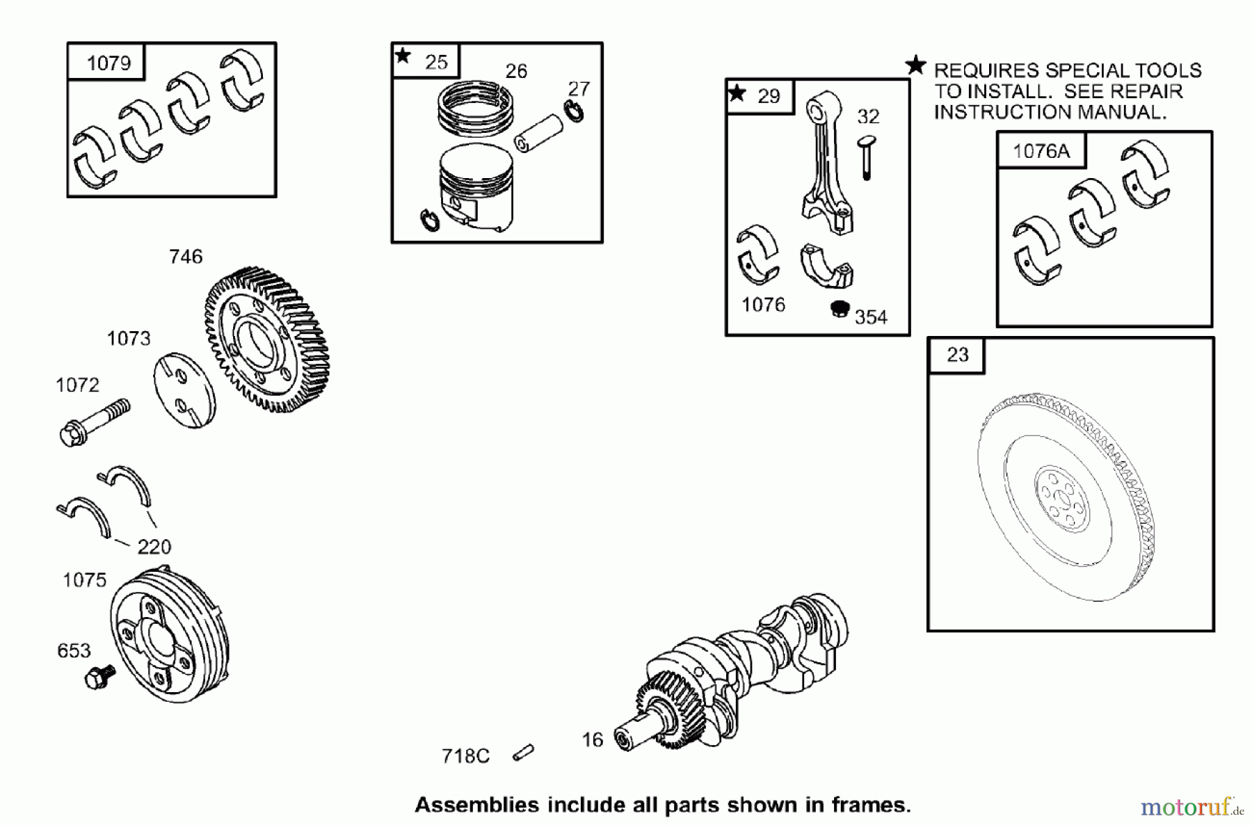  Zerto-Turn Mäher 74268TE (Z597-D) - Toro Z Master Mower, 152cm TURBO FORCE Side Discharge Deck (SN: 260000001 - 260999999) (2006) CRANKSHAFT ASSEMBLY