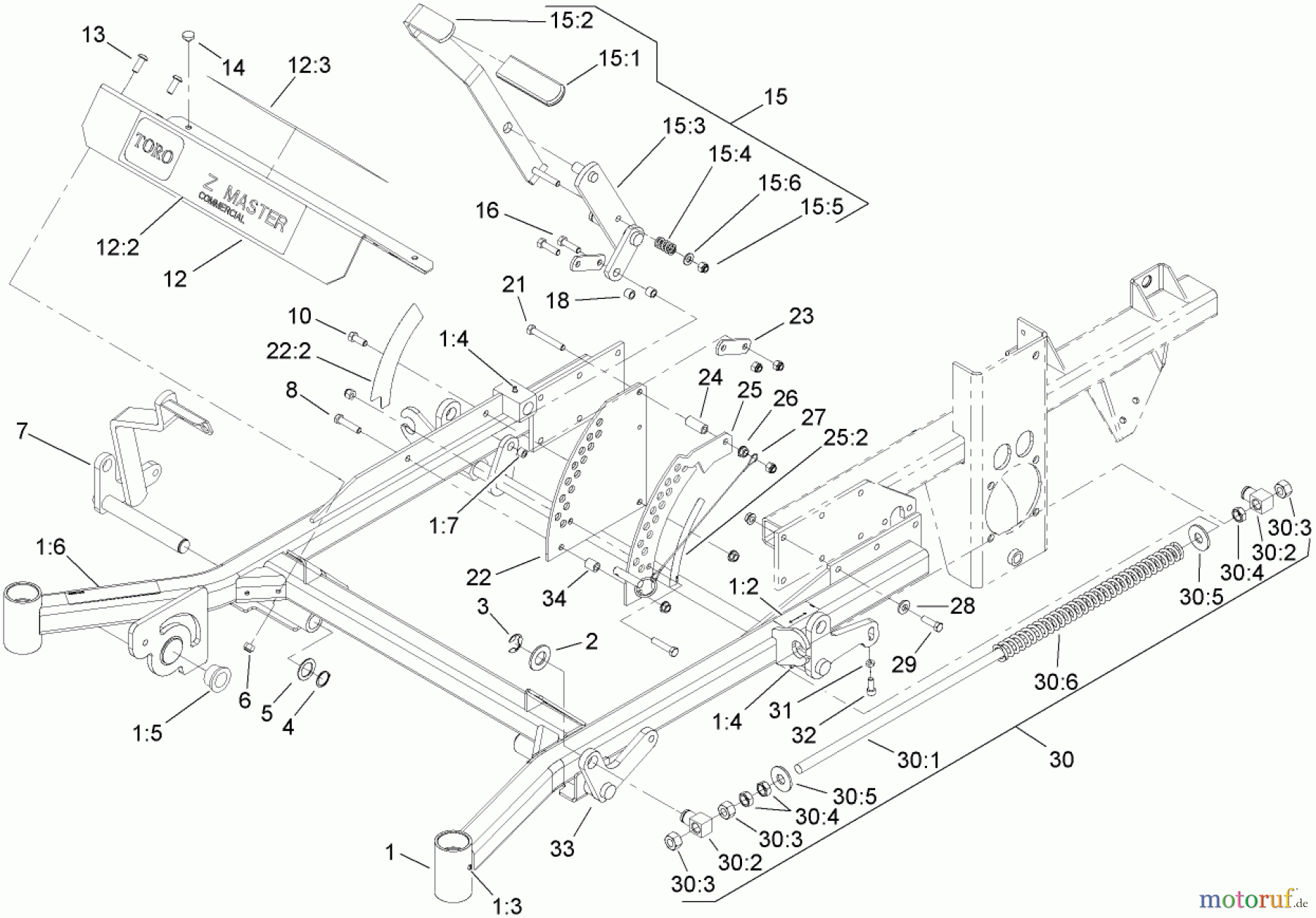  Zerto-Turn Mäher 74269 (Z590-D) - Toro Z Master Mower, 72