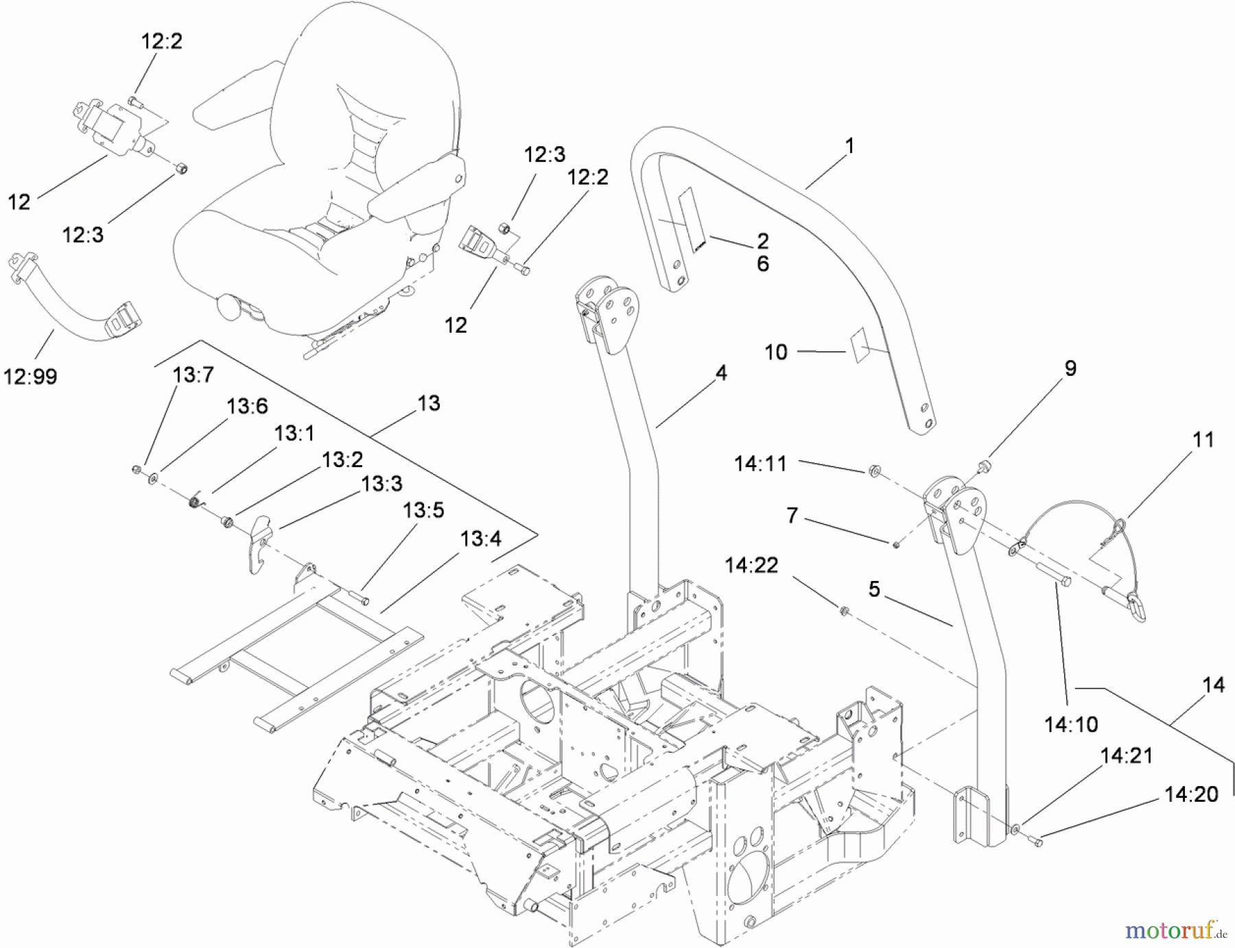  Zerto-Turn Mäher 74269 (Z590-D) - Toro Z Master Mower, 72