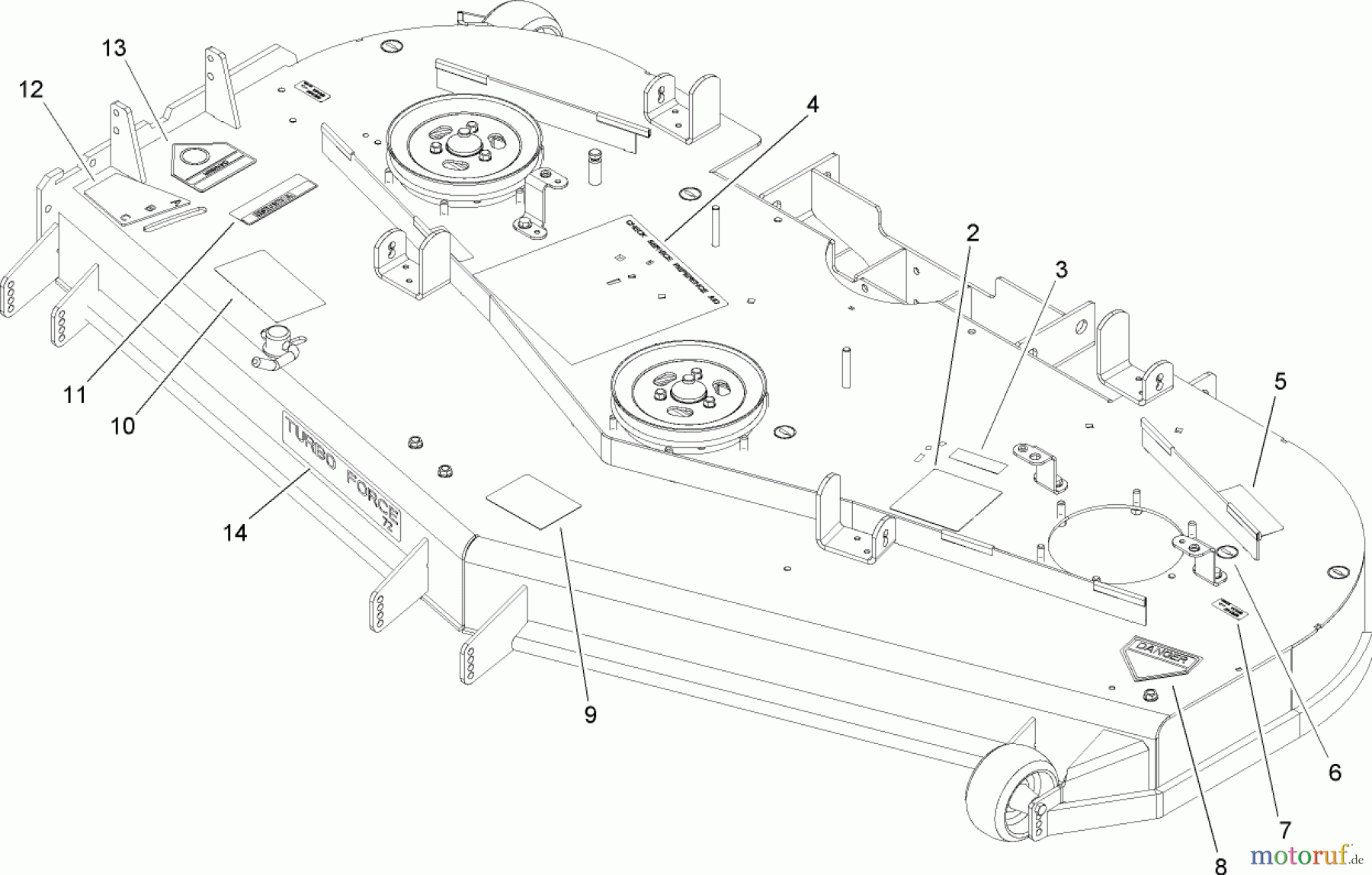  Zerto-Turn Mäher 74269 (Z597-D) - Toro Z Master Mower, 72