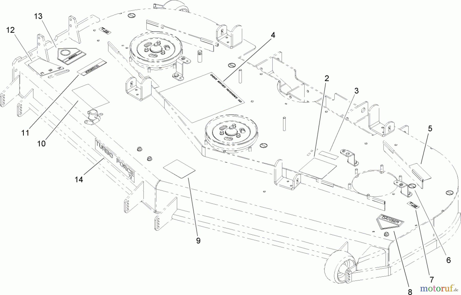  Zerto-Turn Mäher 74269 (Z597-D) - Toro Z Master Mower, 72