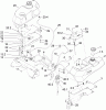 Zerto-Turn Mäher 74269 (Z597-D) - Toro Z Master Mower, 72" TURBO FORCE Side Discharge Deck (SN: 250000001 - 250999999) (2005) Ersatzteile TANK AND FUEL LINE ASSEMBLY