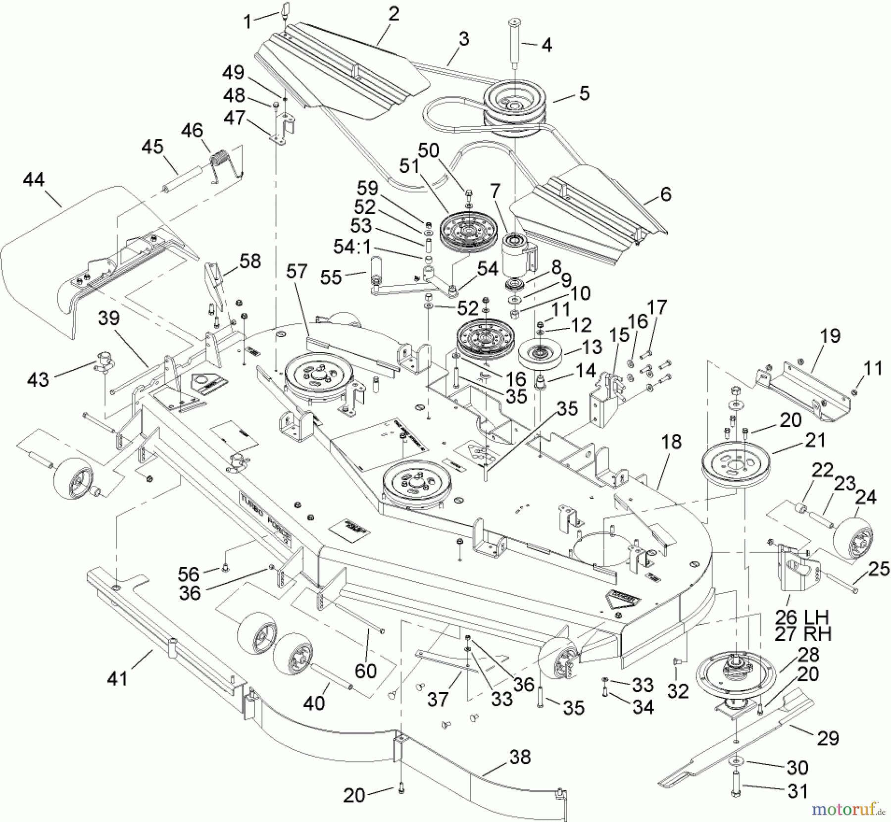  Zerto-Turn Mäher 74269 (Z597-D) - Toro Z Master Mower, 72