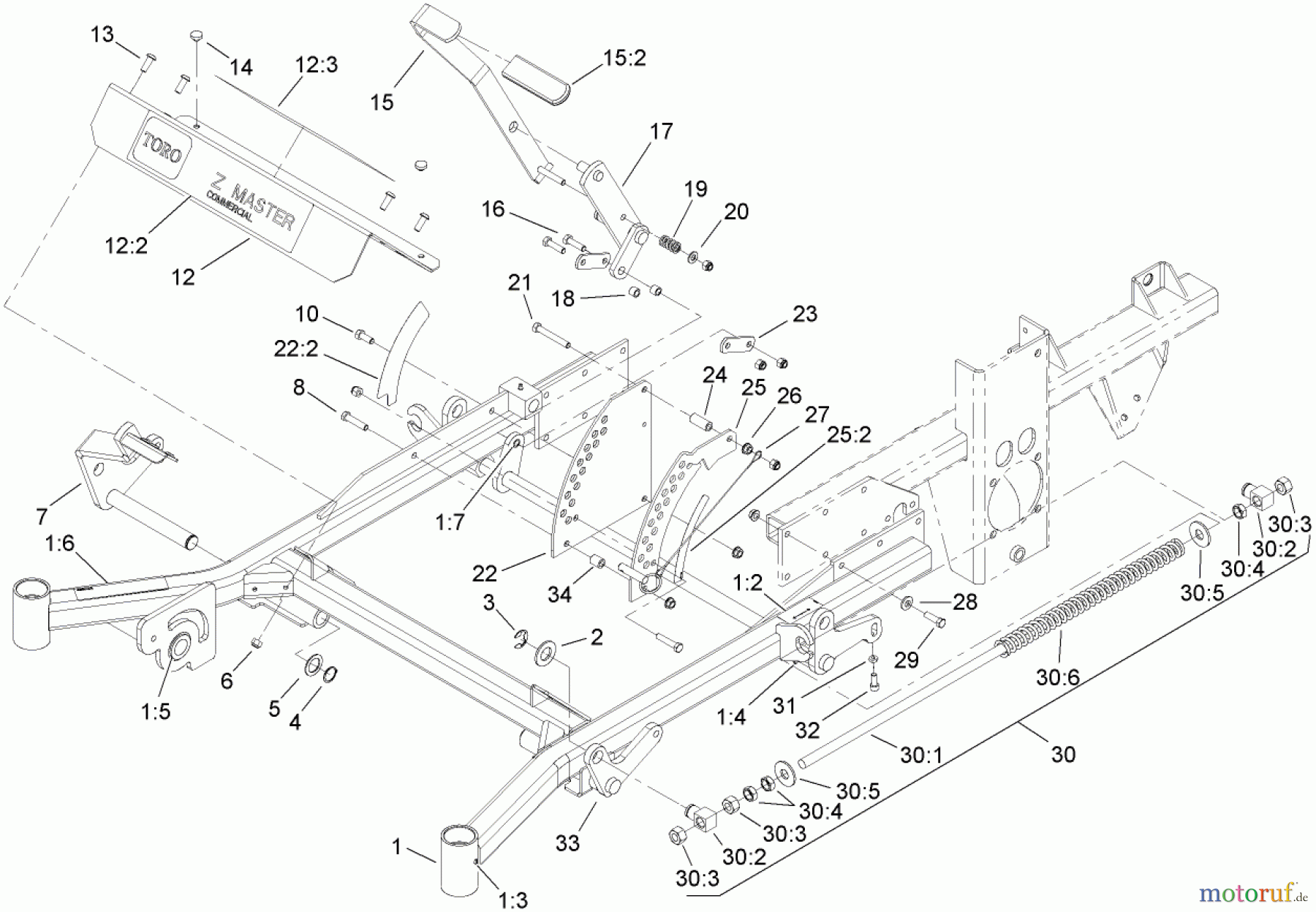  Zerto-Turn Mäher 74269 (Z597-D) - Toro Z Master Mower, 72