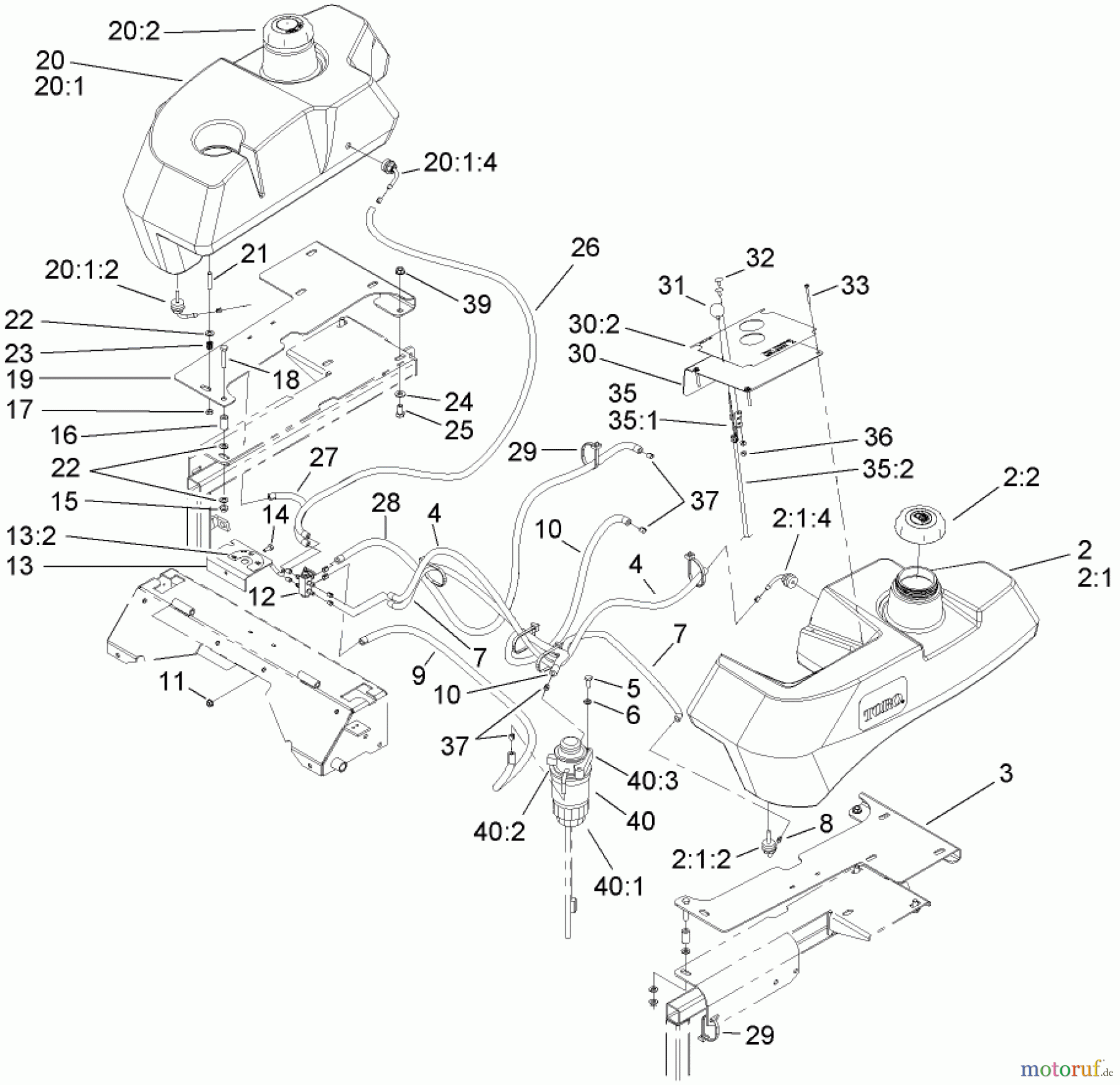  Zerto-Turn Mäher 74269 (Z597-D) - Toro Z Master Mower, 72