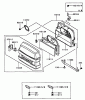 Zerto-Turn Mäher 74270 (Z147) - Toro Z Master Mower, 112cm SFS Side Discharge Deck (SN: 210000001 - 210999999) (2001) Ersatzteile AIR FILTER/MUFFLER ASSEMBLY KAWASAKI FH500V-DS10