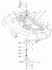 Zerto-Turn Mäher 74270 (Z147) - Toro Z Master Mower, 112cm SFS Side Discharge Deck (SN: 210000001 - 210999999) (2001) Ersatzteile DECK SPINDLE ASSEMBLY