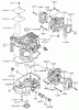 Zerto-Turn Mäher 74270 (Z147) - Toro Z Master Mower, 44" SFS Side Discharge Deck (SN: 200000001 - 200999999) (2000) Ersatzteile CYLINDER/CRANKCASE ASSEMBLY KAWASAKI FH500V-AS10
