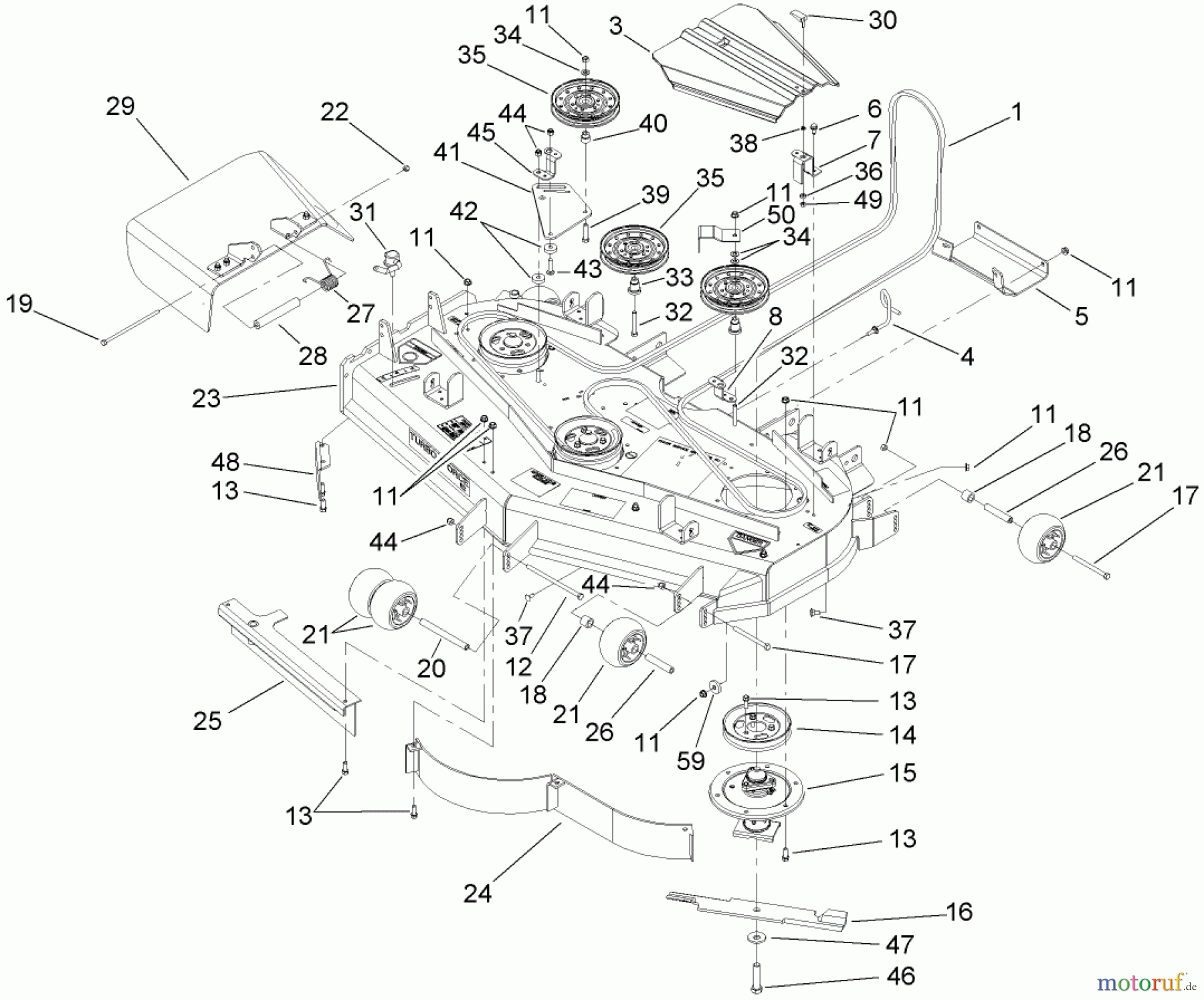  Zerto-Turn Mäher 74271 (Z558) - Toro Z Master Mower, 52