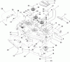 Zerto-Turn Mäher 74272 (Z550) - Toro Z Master Mower, 60" TURBO FORCE Side Discharge Deck (SN: 280000001 - 280999999) (2008) Ersatzteile DECK ASSEMBLY