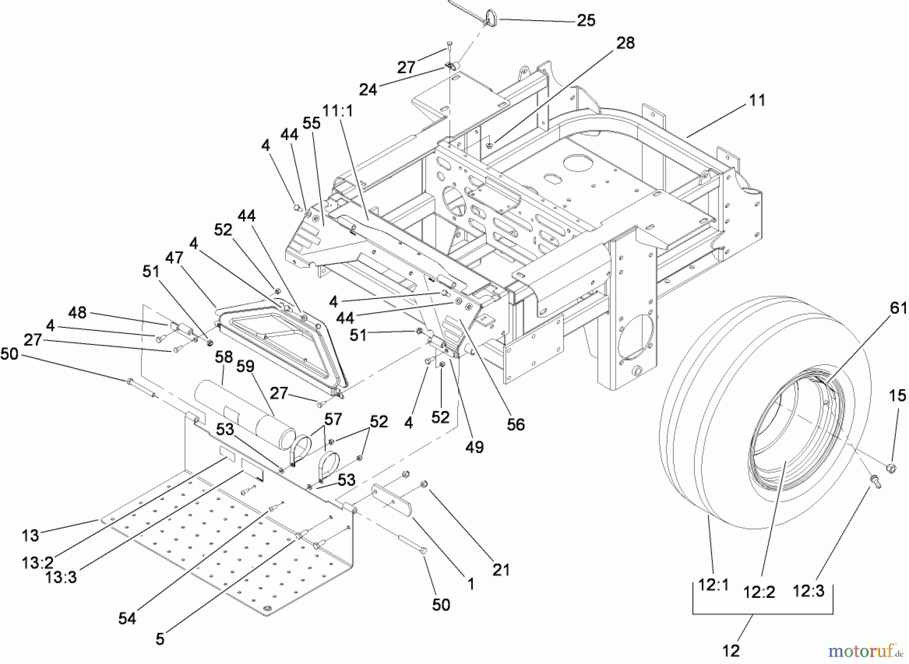  Zerto-Turn Mäher 74272 (Z550) - Toro Z Master Mower, 60