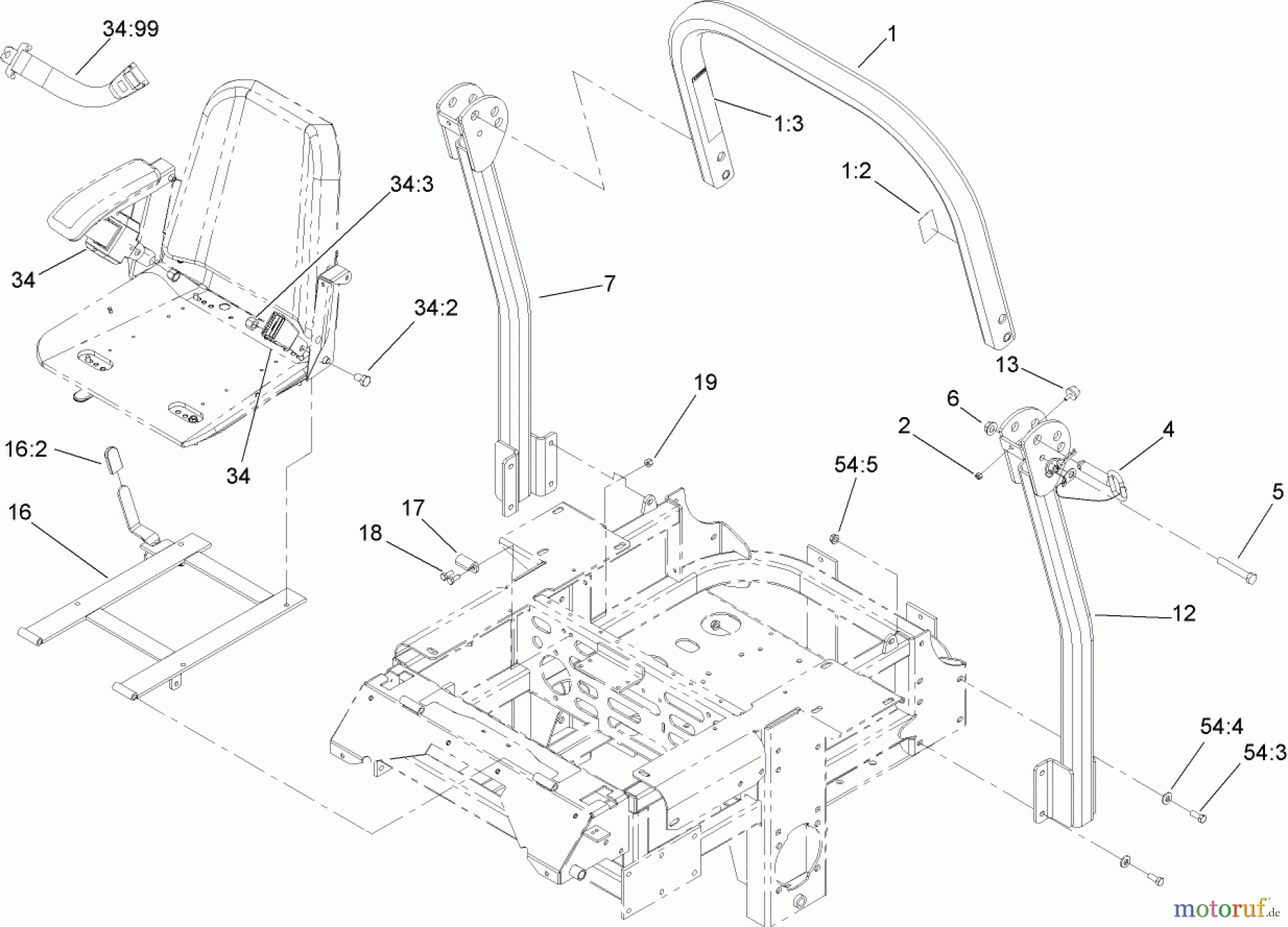  Zerto-Turn Mäher 74272 (Z550) - Toro Z Master Mower, 60