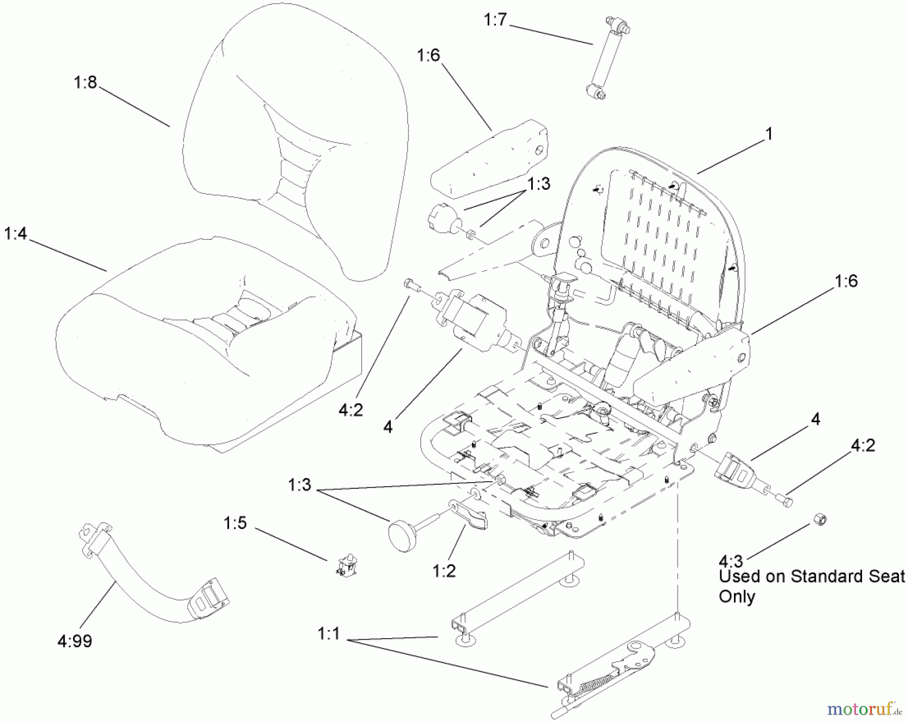  Zerto-Turn Mäher 74272CP (Z558) - Toro Z Master Mower, 60