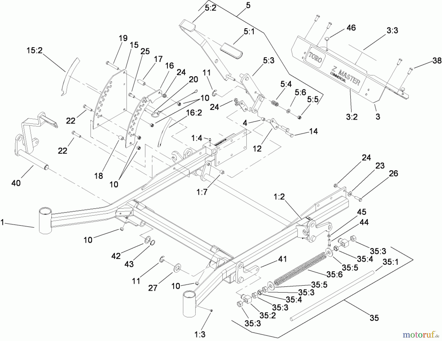  Zerto-Turn Mäher 74273 (Z550) - Toro Z Master Mower, 72