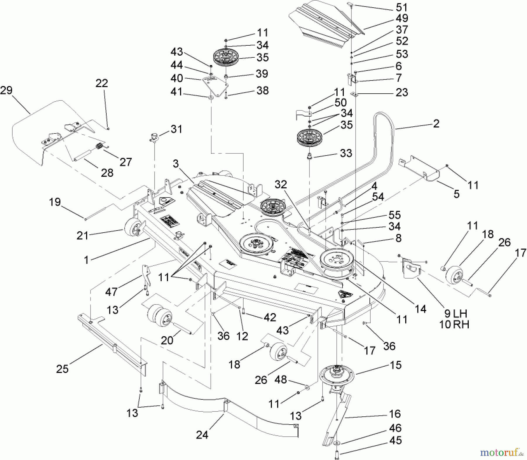  Zerto-Turn Mäher 74273CP (Z550) - Toro Z Master Mower, 72