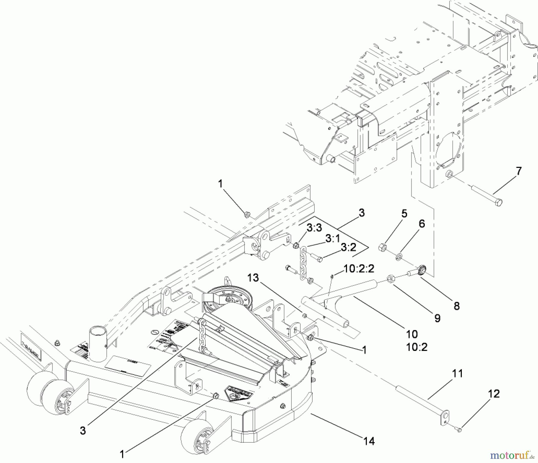  Zerto-Turn Mäher 74273CP (Z550) - Toro Z Master Mower, 72