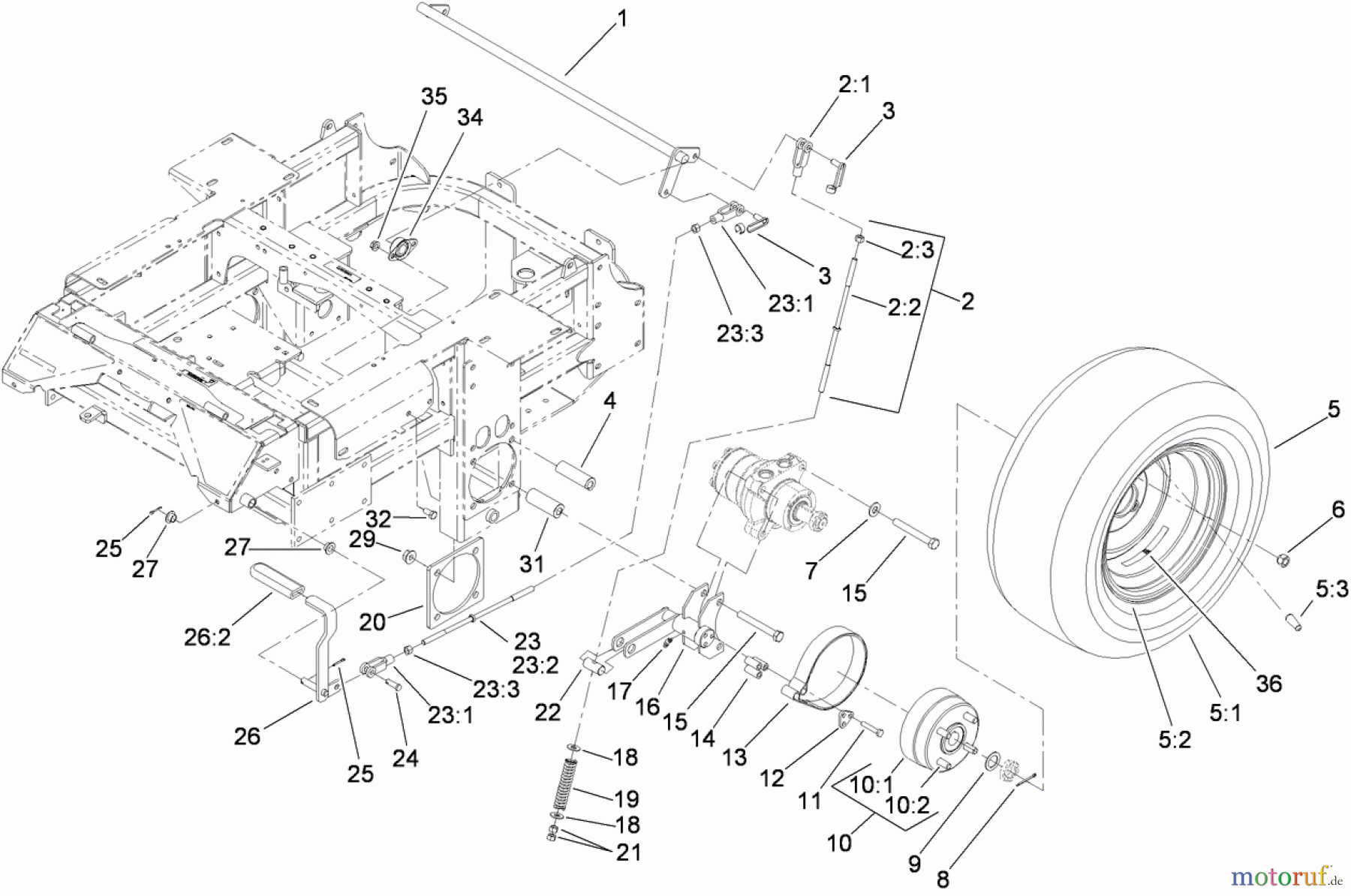  Zerto-Turn Mäher 74274 (Z580-D) - Toro Z Master Mower, 72