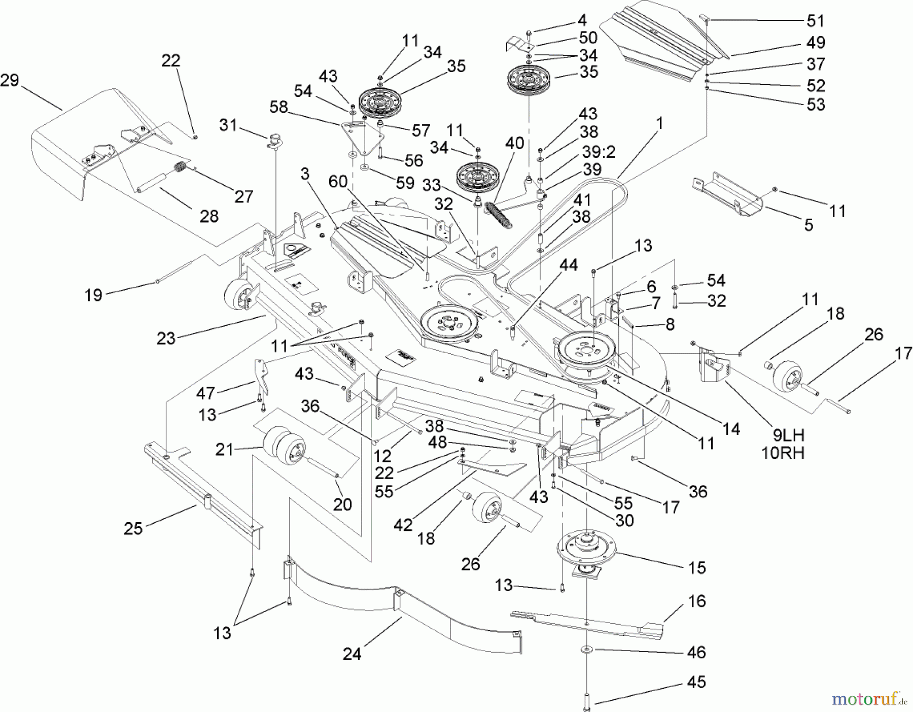  Zerto-Turn Mäher 74274 (Z595-D) - Toro Z Master Mower, 72