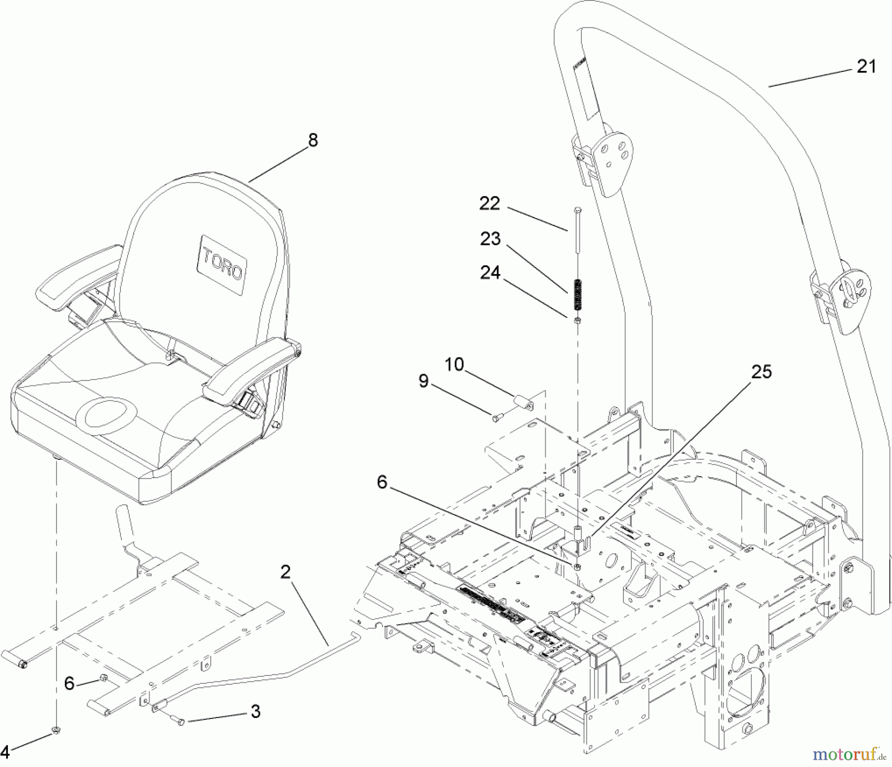  Zerto-Turn Mäher 74274 (Z595-D) - Toro Z Master Mower, 72