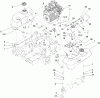 Zerto-Turn Mäher 74279TE (Z580-D) - Toro Z Master Mower, 52 Rear Discharge Deck (SN: 310000001 - 310999999) (2010) Ersatzteile FUEL SYSTEM AND THROTTLE CONTROL ASSEMBLY