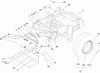 Zerto-Turn Mäher 74291 (Z500) - Toro Z Master Mower, 52" 7-Gauge Side Discharge Deck (SN: 290000001 - 290999999) (2009) Ersatzteile MAIN FRAME AND REAR WHEEL ASSEMBLY