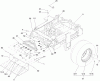 Zerto-Turn Mäher 74295 (Z500) - Toro Z Master Mower, 52" TURBO FORCE Side Discharge Deck (SN: 311000001 - 311999999) (2011) Ersatzteile MAIN FRAME AND REAR WHEEL ASSEMBLY