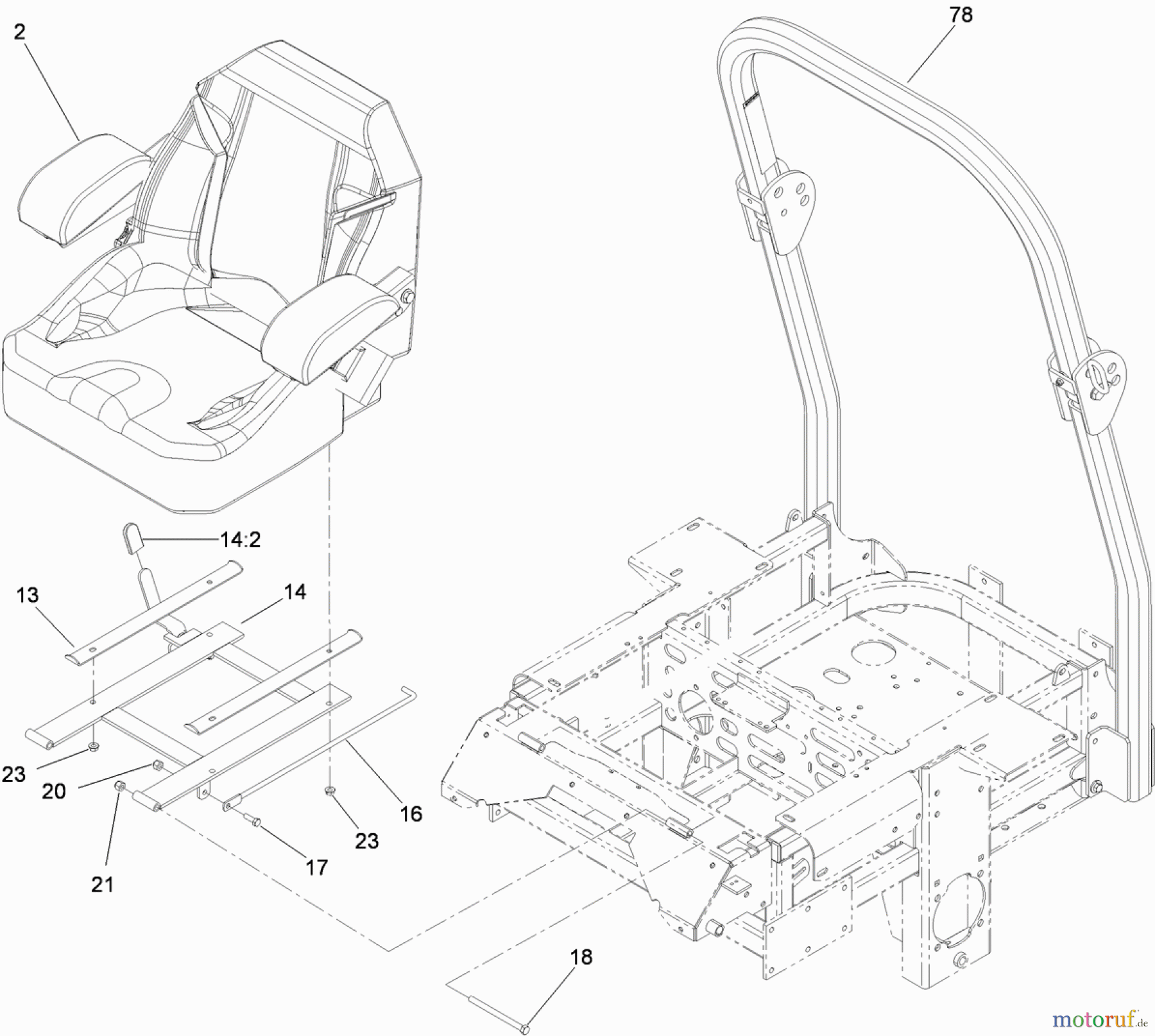  Zerto-Turn Mäher 74296 (Z500) - Toro Z Master Mower, 60