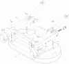 Zerto-Turn Mäher 74310 - Toro Z Master 8000 Series Riding Mower, with 42in Direct-Collect Cutting Unit (SN: 314000001 - 314999999) (2014) Ersatzteile DECK MOUNTING ASSEMBLY