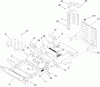 Zerto-Turn Mäher 74408 (Z300) - Toro Z Master Mower, 34" 7-Gauge Side Discharge Deck (SN: 280000001 - 280999999) (2008) Ersatzteile FRAME ASSEMBLY