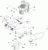 Zerto-Turn Mäher 74408 (Z300) - Toro Z Master Mower, 34" 7-Gauge Side Discharge Deck (SN: 290000001 - 290999999) (2009) Ersatzteile ENGINE MOUNTING ASSEMBLY