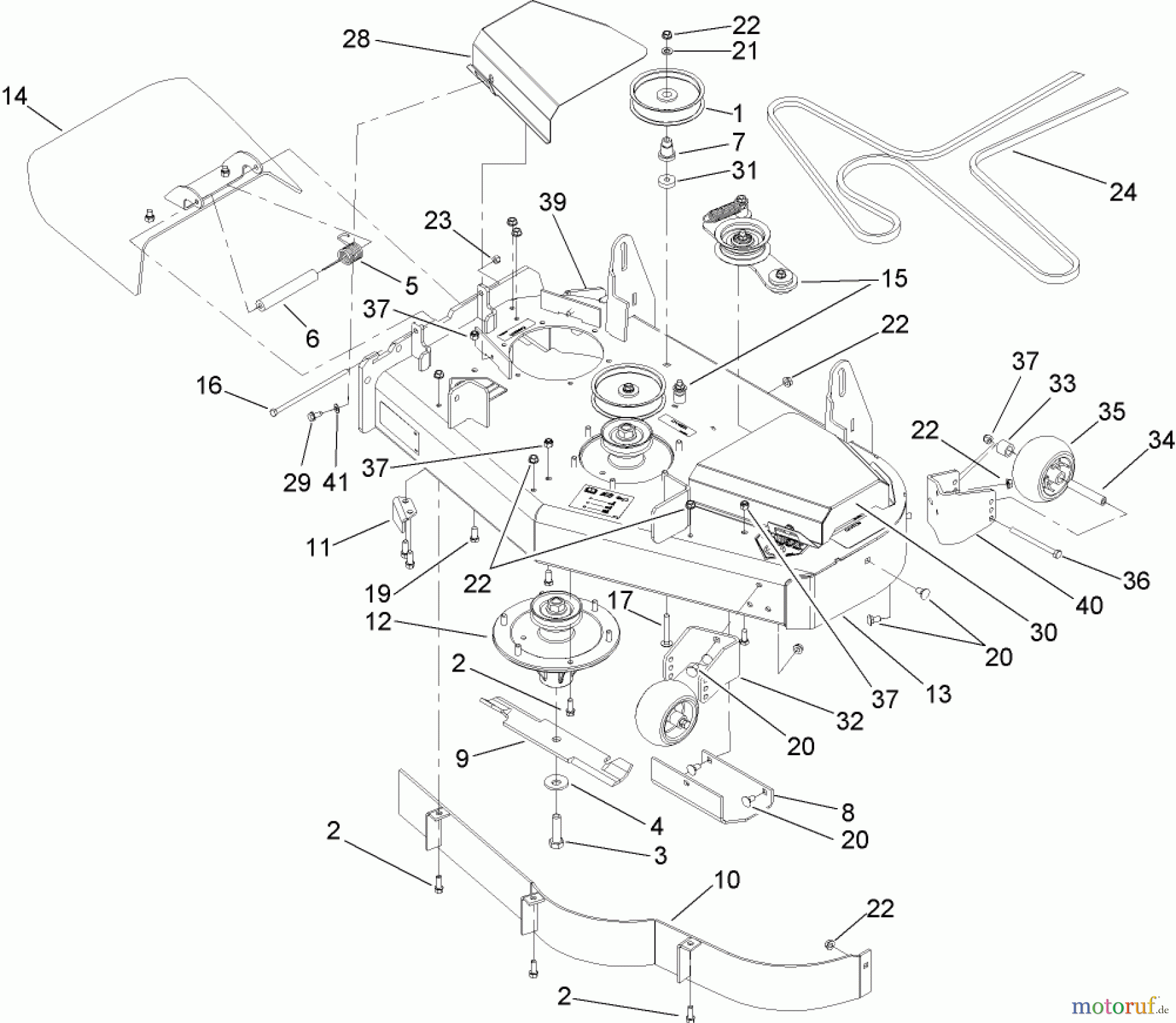  Zerto-Turn Mäher 74409 (Z340) - Toro Z Master Mower, 40