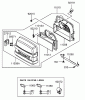 Zerto-Turn Mäher 74410 (Z400) - Toro Z Master Mower, 52" 7-Gauge Side Discharge Deck (SN: 250005001 - 250007000) (2005) Ersatzteile AIR FILTER AND MUFFLER ASSEMBLY KAWASAKI FH580V-AS14