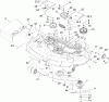 Zerto-Turn Mäher 74411 (Z149) - Toro Z Master Mower, 44" SFS Side Discharge Deck (SN: 250000001 - 250999999) (2005) Ersatzteile DECK ASSEMBLY NO. 107-8562