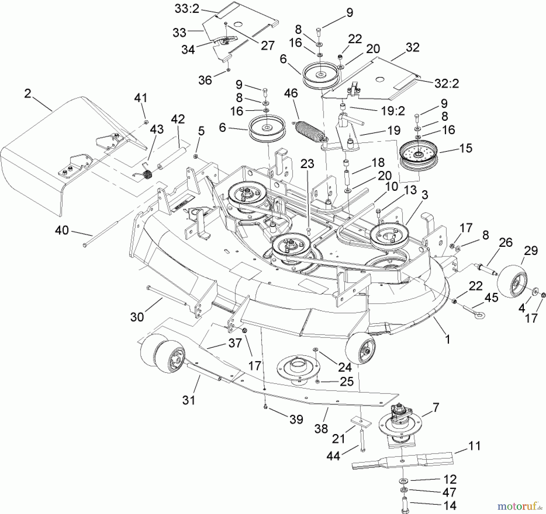  Zerto-Turn Mäher 74411 (Z149) - Toro Z Master Mower, 44