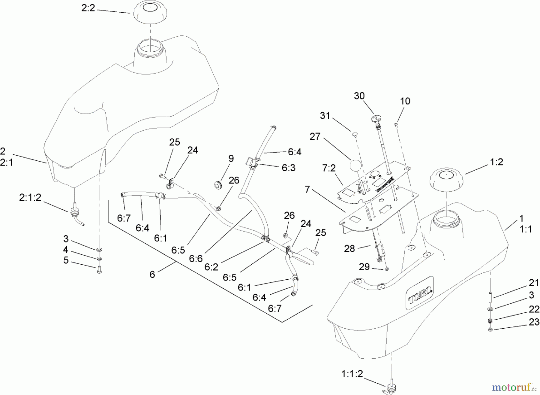  Zerto-Turn Mäher 74411 (Z149) - Toro Z Master Mower, 44