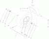 Zerto-Turn Mäher 74413 (Z449) - Toro Z Master Mower, 48" TURBO FORCE Side Discharge Deck (SN: 250000001 - 250005000) (2005) Ersatzteile CASTER WHEEL ASSEMBLY NO. 1-634662