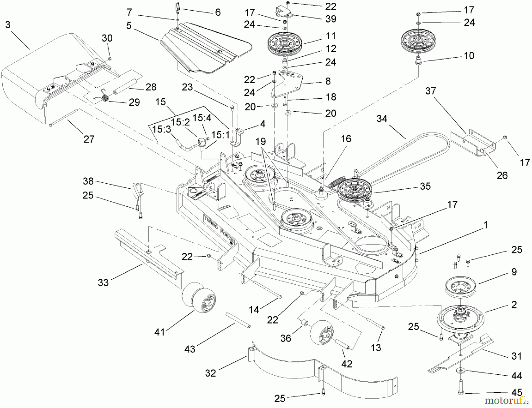  Zerto-Turn Mäher 74413 (Z449) - Toro Z Master Mower, 48