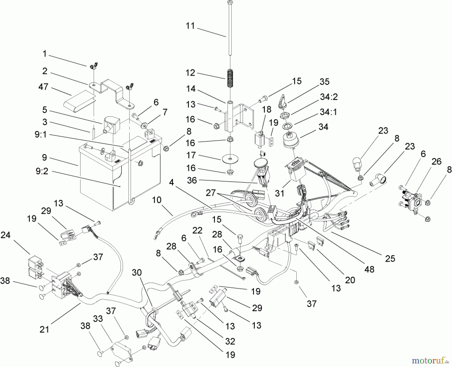  Zerto-Turn Mäher 74413 (Z449) - Toro Z Master Mower, 48