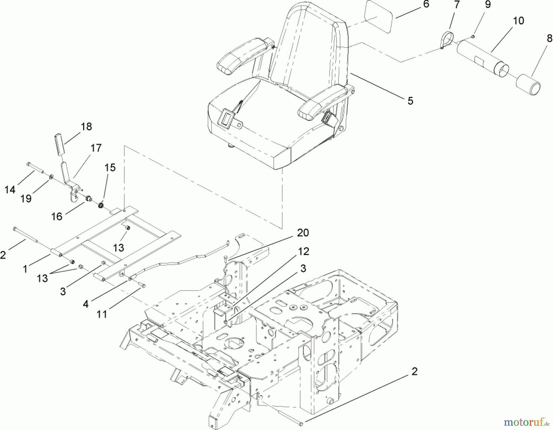  Zerto-Turn Mäher 74413 (Z449) - Toro Z Master Mower, 48